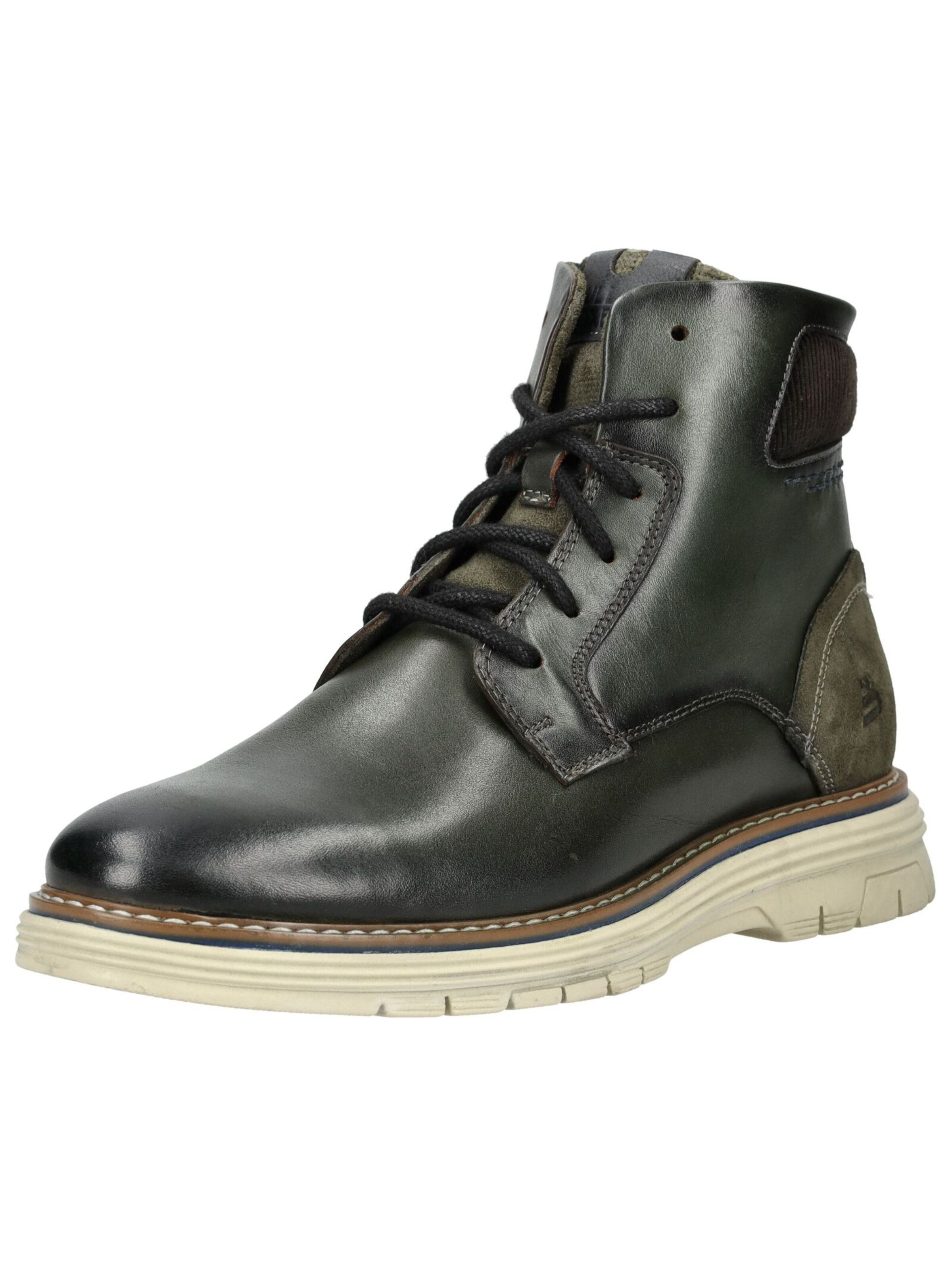 BULLBOXER Lace-up boots in Green: front