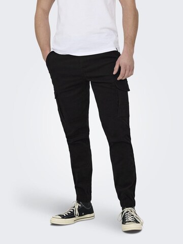 Slimfit Jeans di Only & Sons in nero: frontale