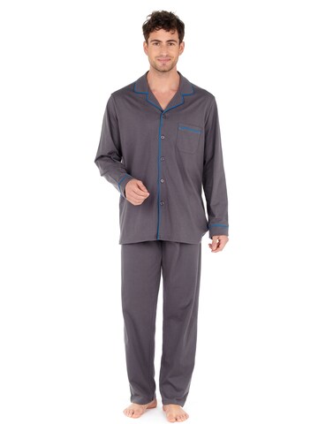 Pyjama long HOM en gris : devant