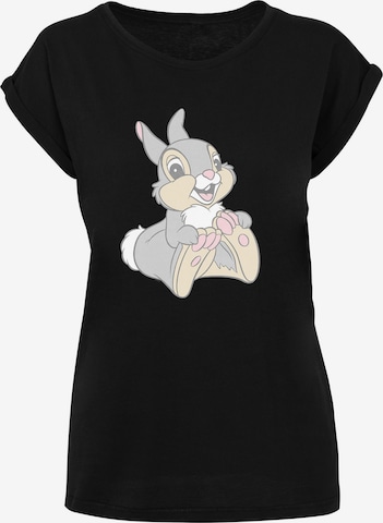 F4NT4STIC Shirt 'Disney Classics Thumper' in Black: front