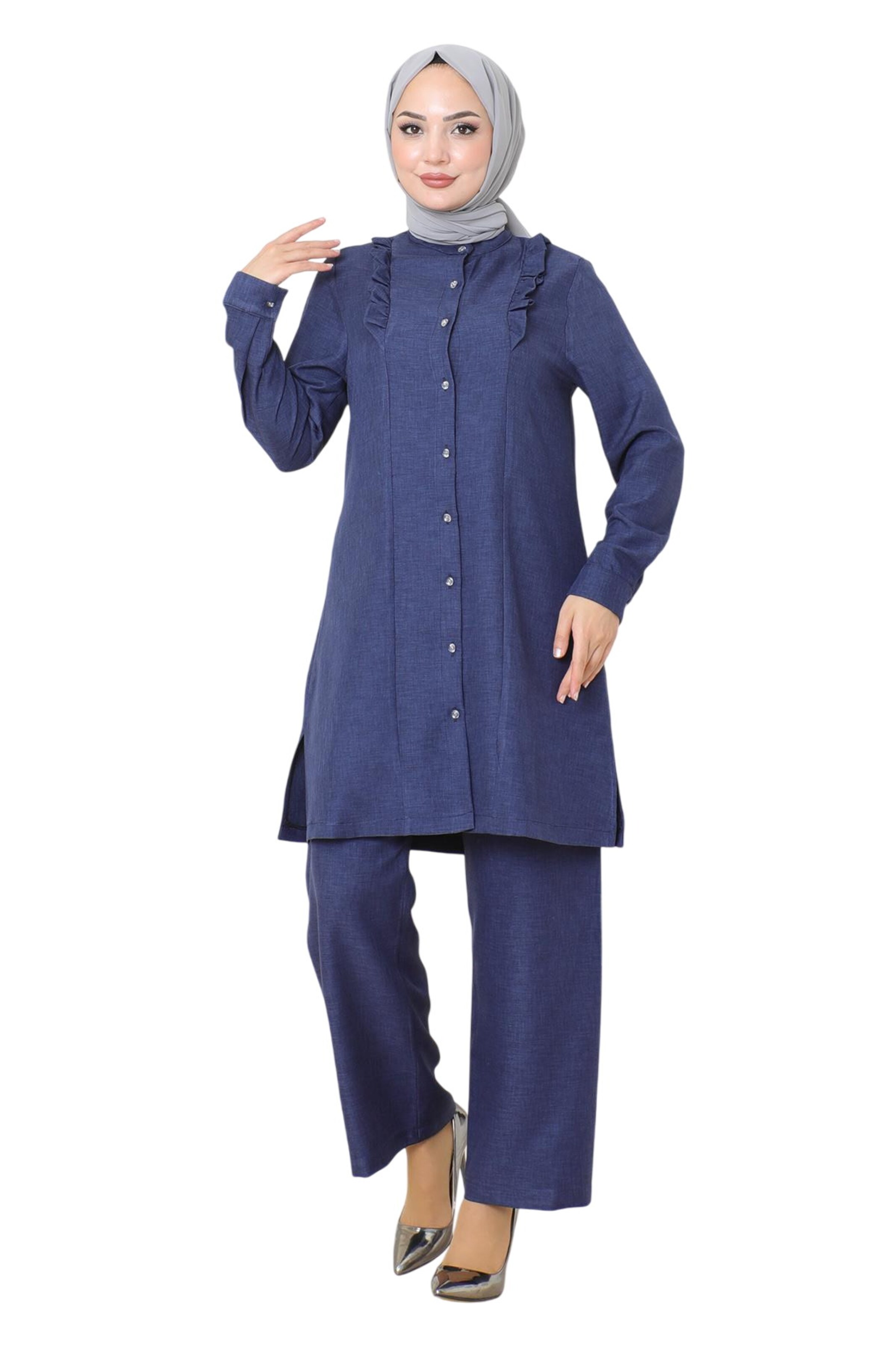 Tunique MODAMIHRAM en bleu : devant