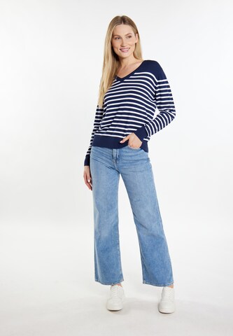 Pull-over DreiMaster Maritim en bleu