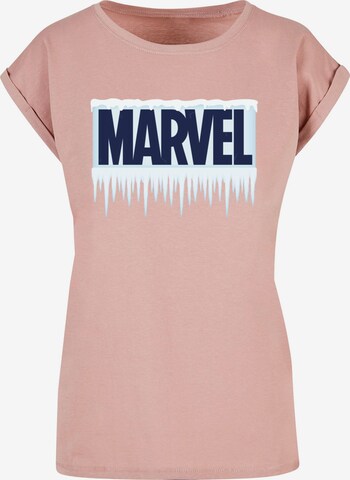 ABSOLUTE CULT T-Shirt 'Marvel - Icicle' in Beige: predná strana