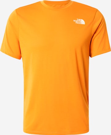 THE NORTH FACE - Camiseta funcional 'BITMAP' en naranja: frente