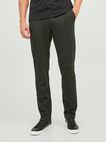 Coupe slim Pantalon chino JACK & JONES en vert : devant