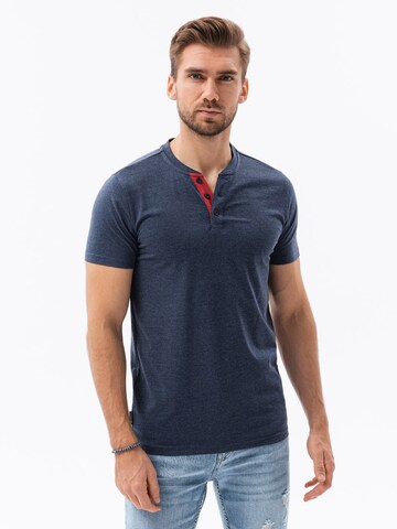 T-Shirt 'S1390' Ombre en bleu : devant