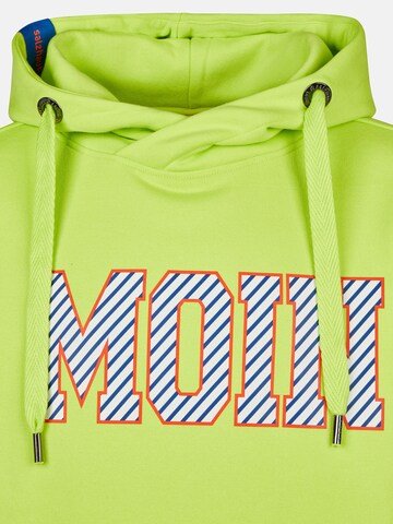 salzhaut Sweatshirt 'Heff - Moin' in Green: front