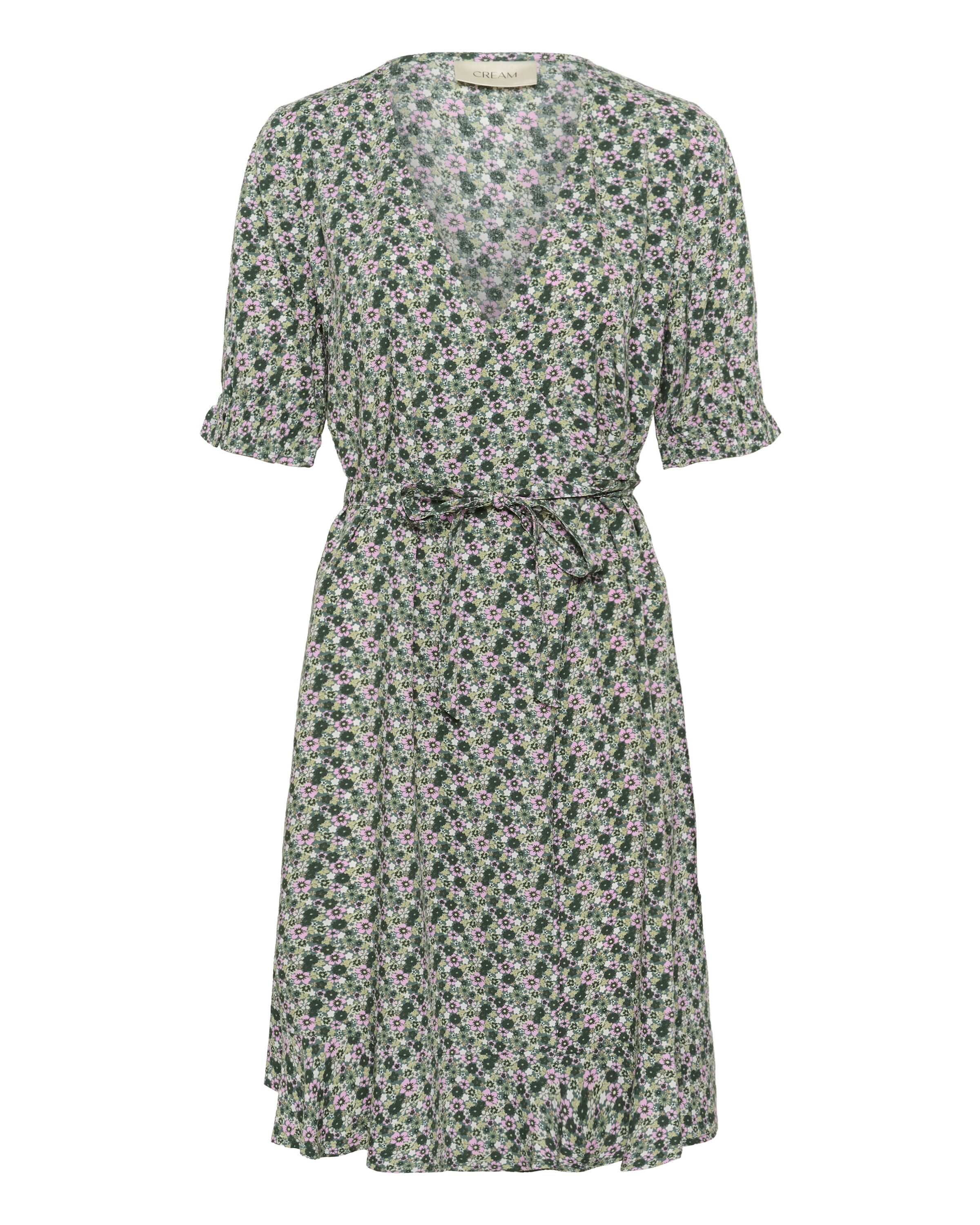 Robe 'Tiah' Cream en vert : devant