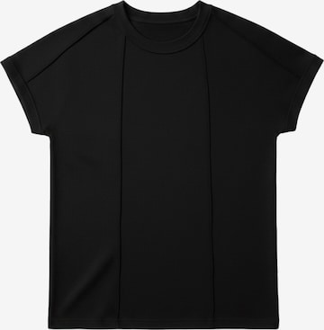 Kleidermafia Paita 'Oversized Batwing Seam-Detail T-Shirt - Black' värissä musta: etupuoli
