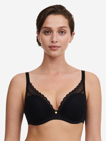 Chantelle T-shirt BH 'Easy Feel Norah Chic' in Zwart: voorkant