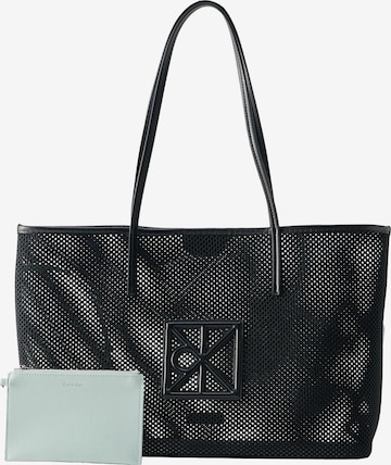 Cabas Calvin Klein en noir : devant