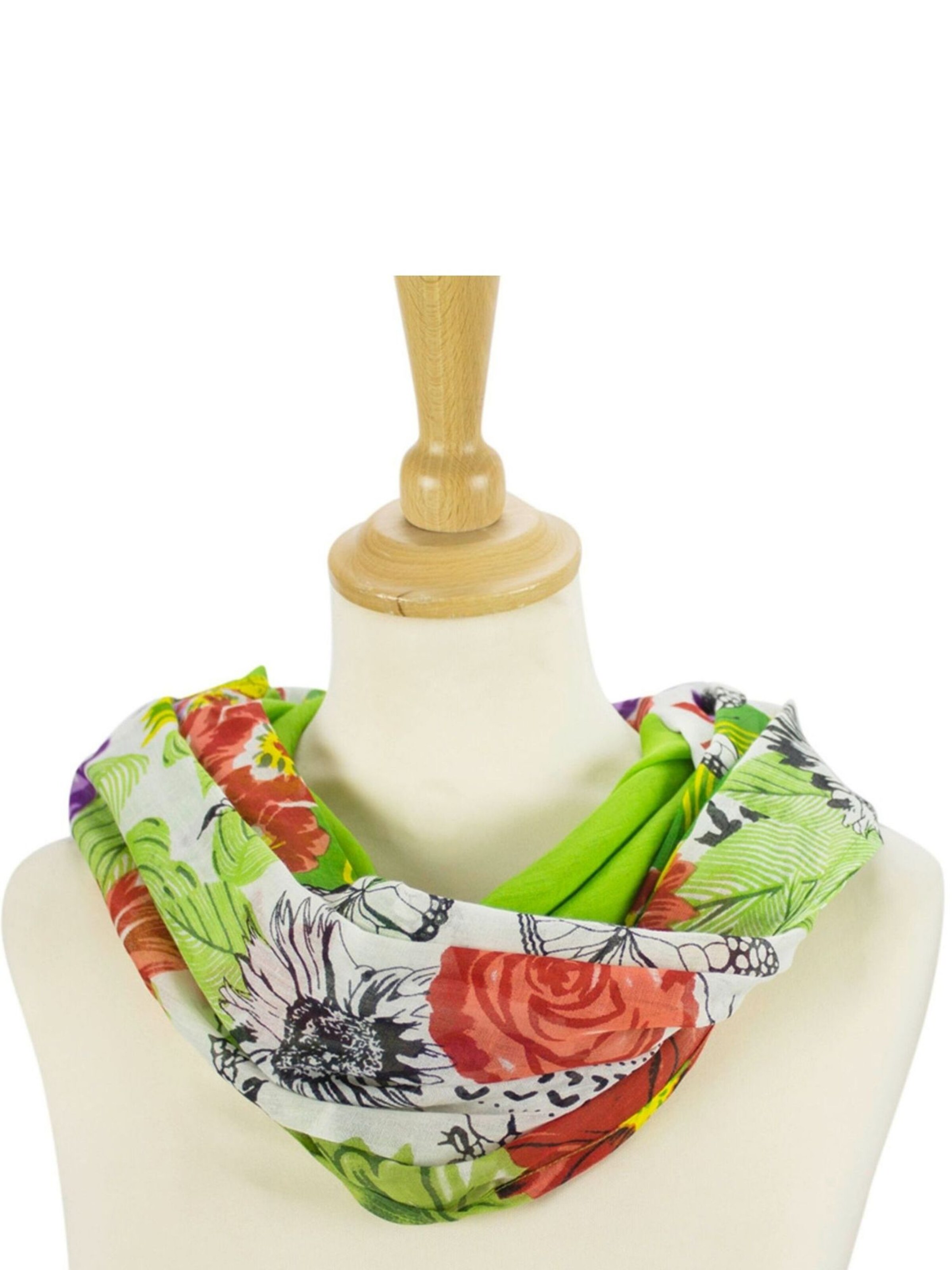 Sunsa Tube Scarf 'Sunsa' in Green