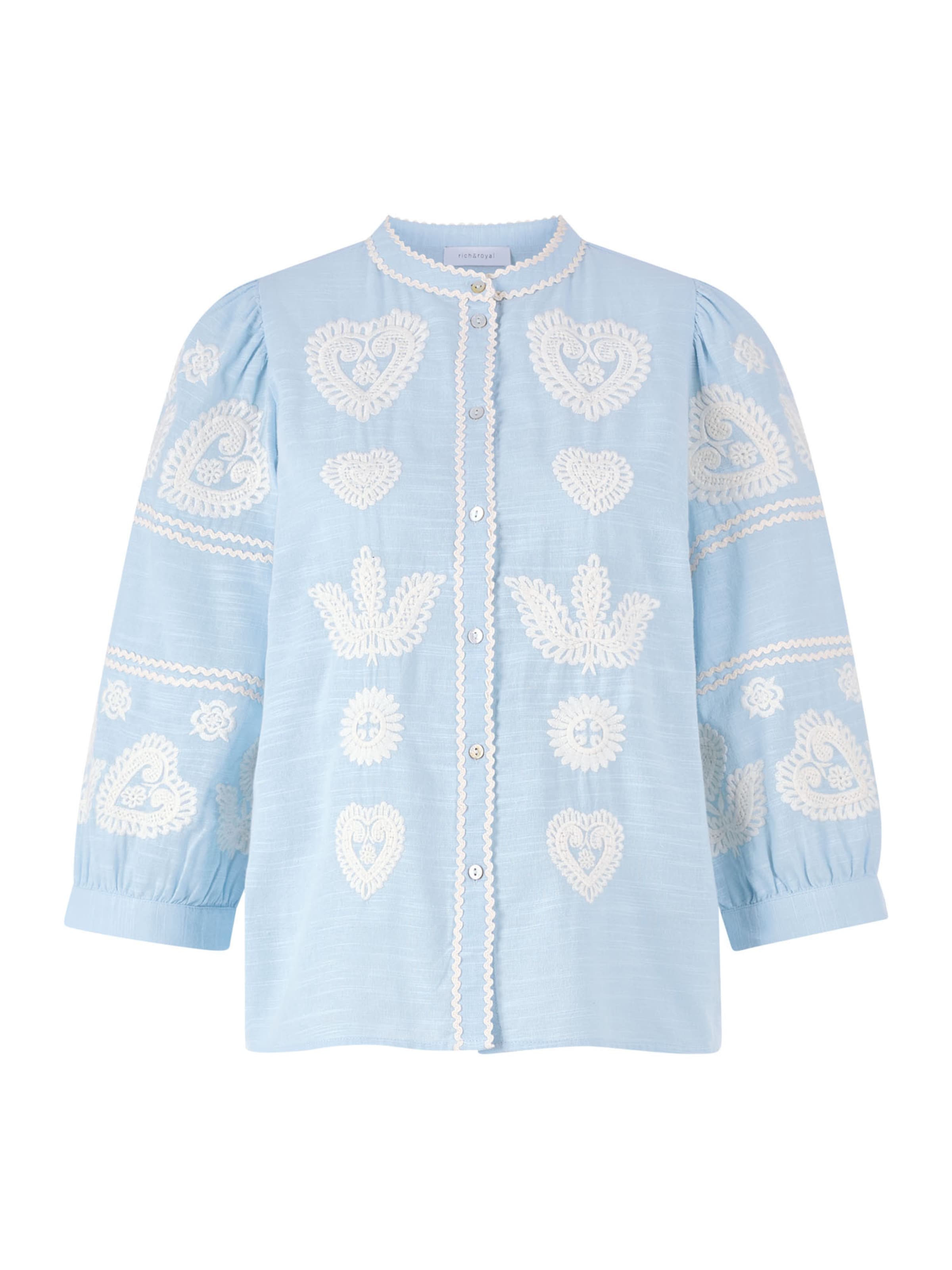 Rich & Royal Bluse in Blau: Vorderseite