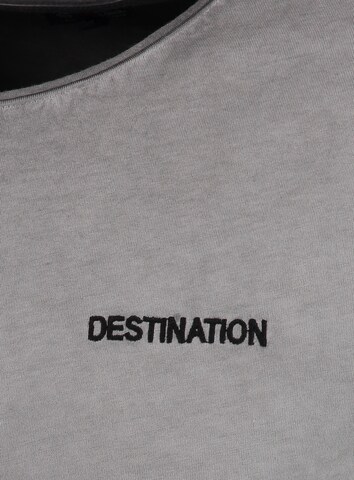 Key Largo Shirt 'MT DESTINATION' in Grijs