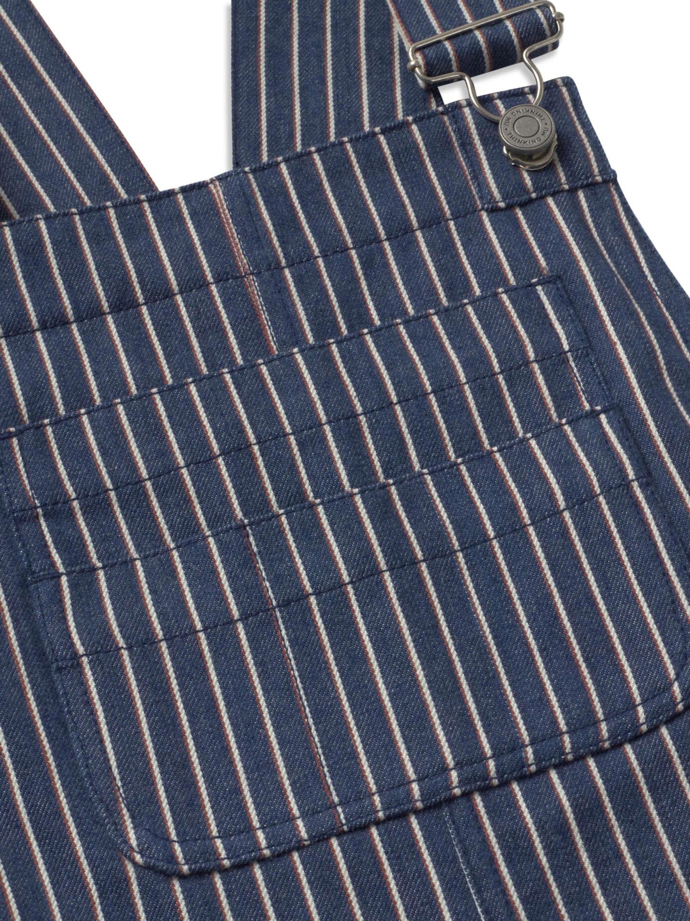 Thinking MU Regular Tuinbroek jeans 'Rafaela' in Blauw