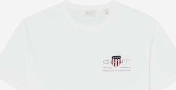 T-Shirt GANT en blanc : devant