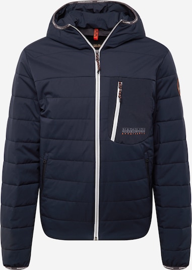 NAPAPIJRI Демисезонная куртка 'HURON' в Серый / Оранжевый / Черный, Обзор товара