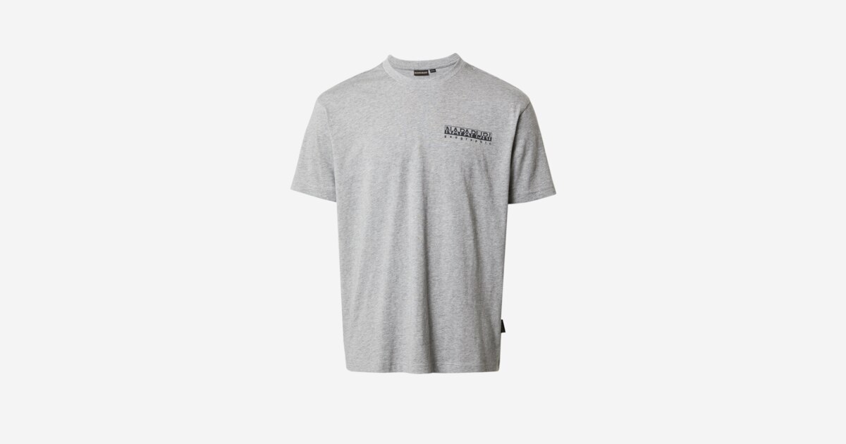 送料込★NAPAPIJRI★半袖Tシャツ S-Bolivar Tシャツ NAPAPIJRI Shirt 'BOLIVAR' in Mottled Grey | ABOUT YOU