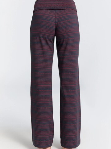 Leela COTTON Wide leg Pants 'Damen Bio-Baumwoll Komforthose' in Red