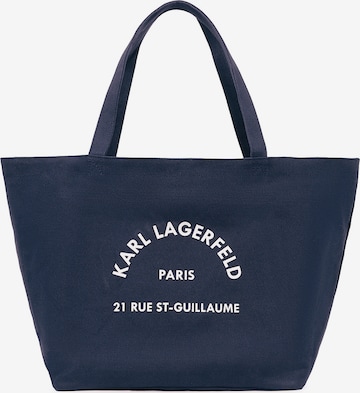 Shopper di Karl Lagerfeld in blu: frontale