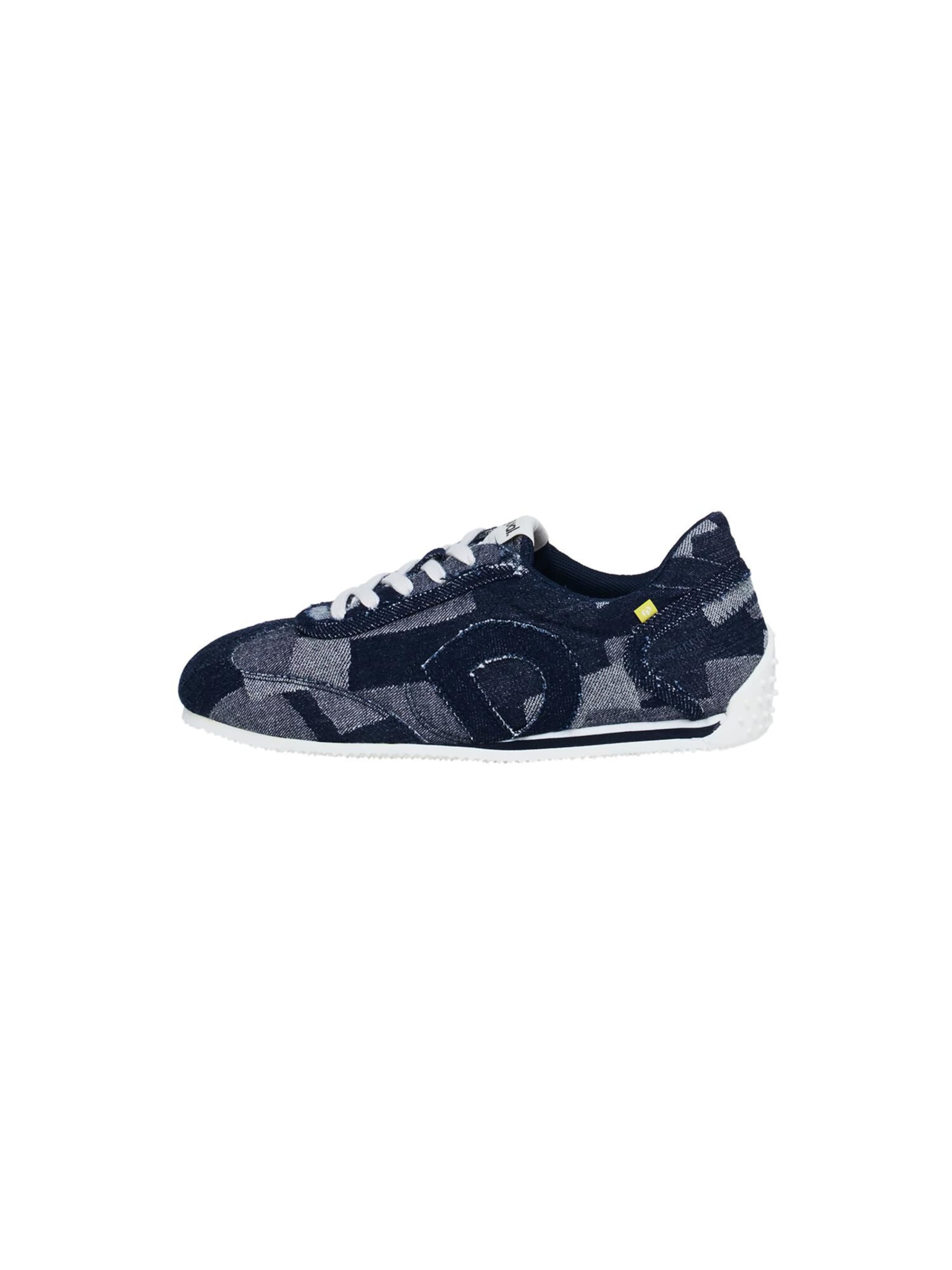 Desigual - Zapatillas deportivas bajas en azul: frente