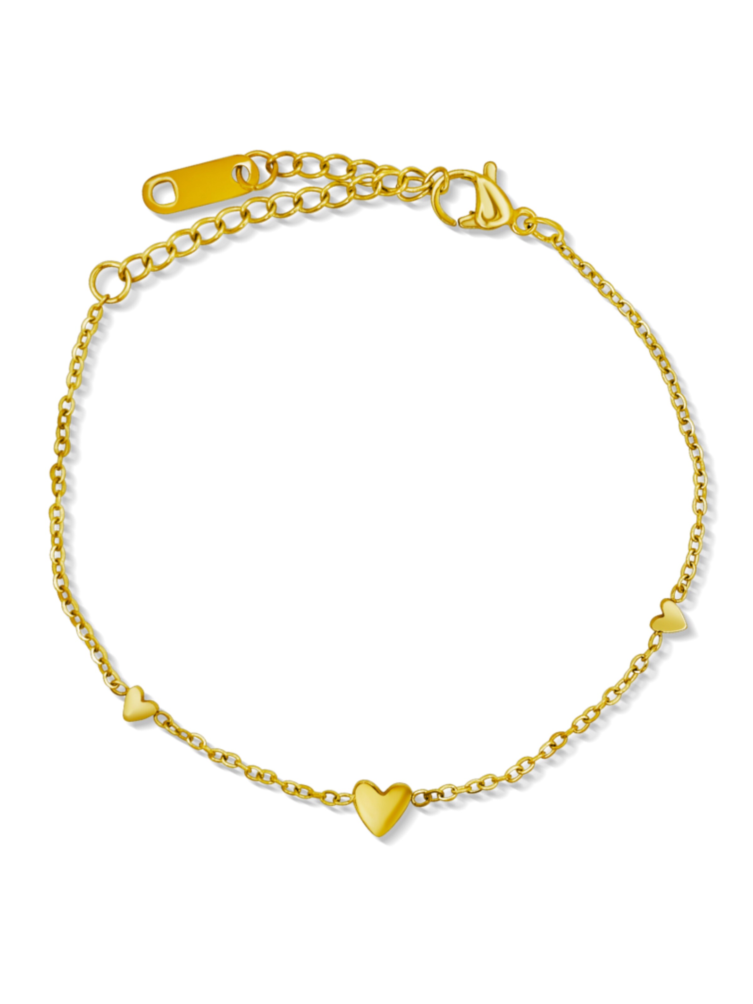 Pure Schmuck Bracelet 'Love' in Gold: front