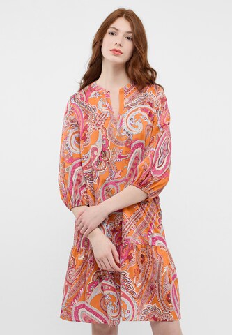 ETERNA Shirt Dress in Orange: front