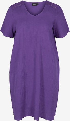 Zizzi Summer Dress 'Vivu' in Purple: front