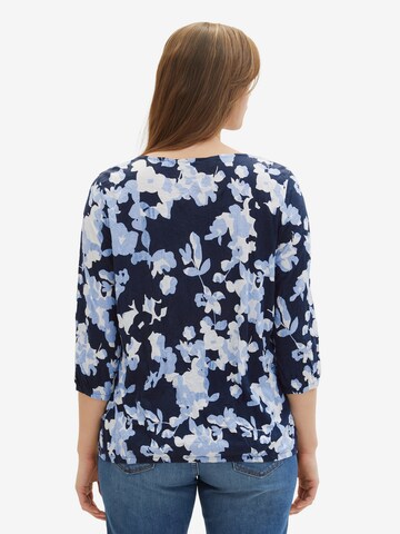 Tom Tailor Women + Bluse in Blau