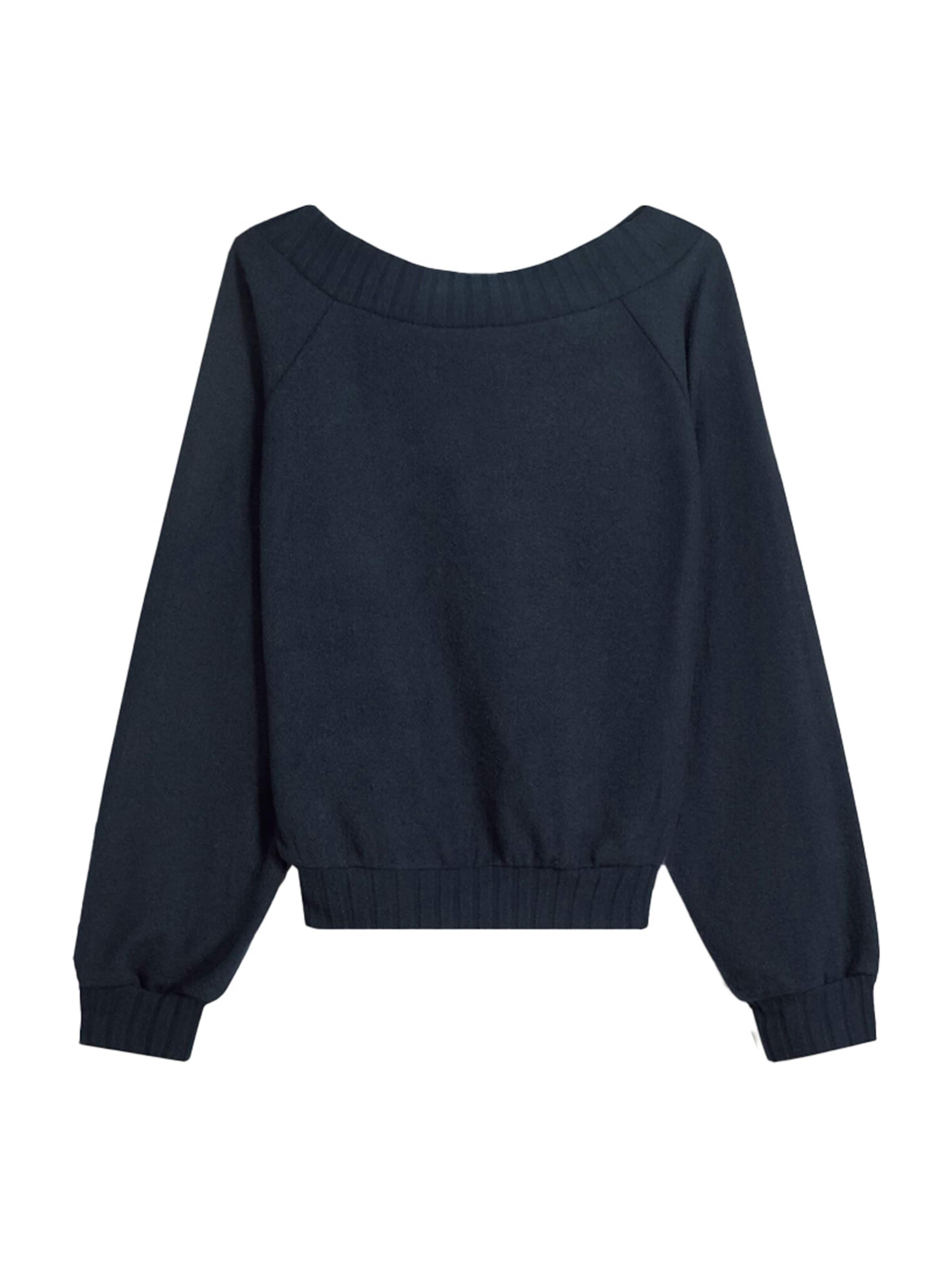 BershkaPulover - plava boja: prednji dio