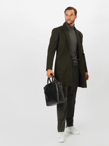 SELECTED Slim fit Pleated Pants 'Mylologan' in Green