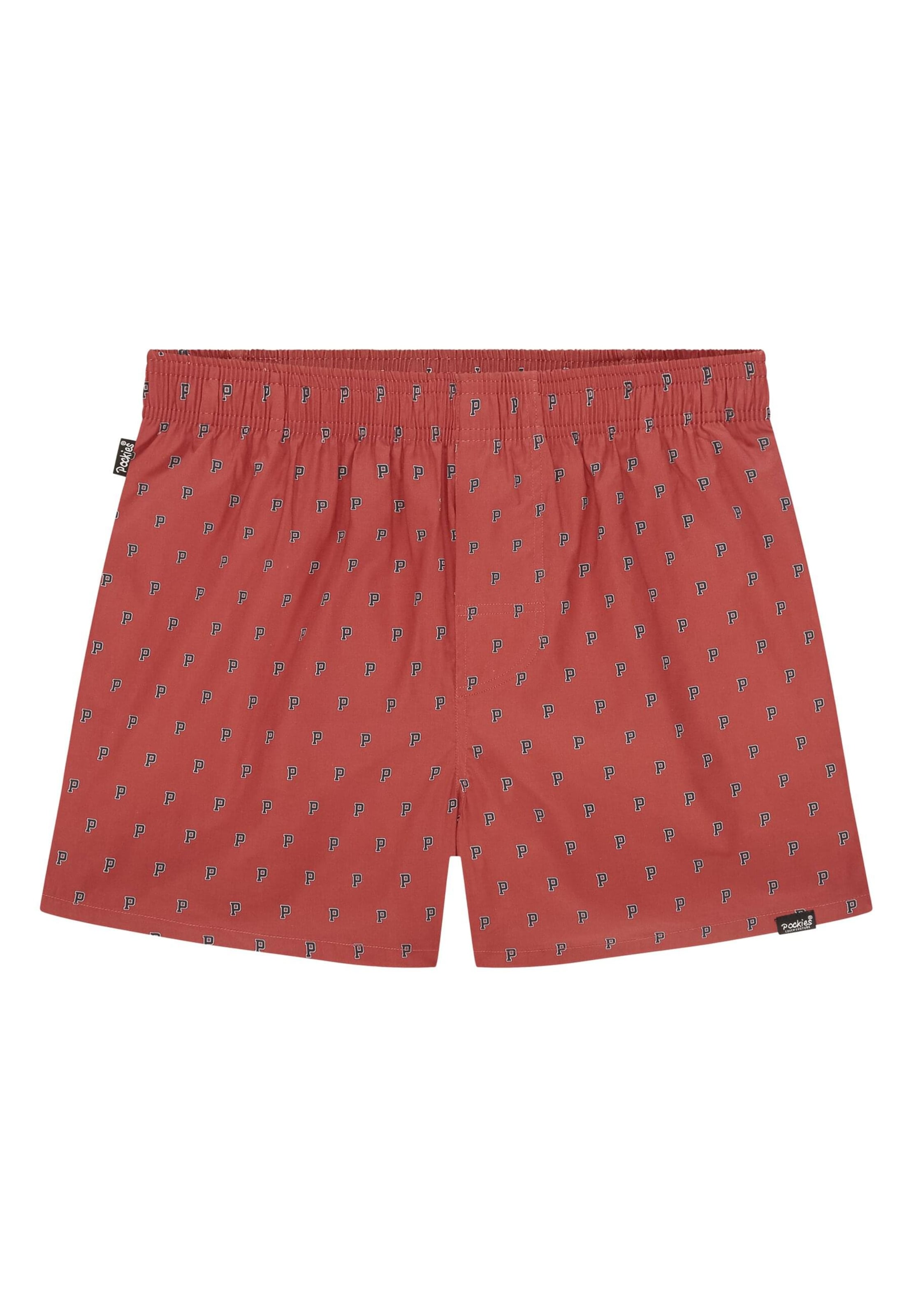 Pockies Boxershorts in Rood: voorkant