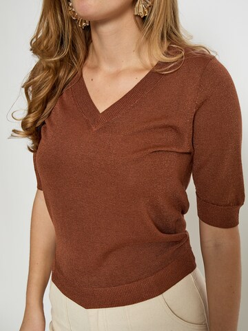 Pull-over 'Milla' minus en marron