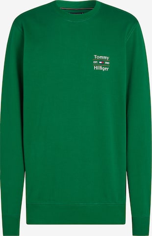 TOMMY HILFIGER Mikina – zelená: přední strana