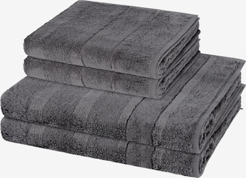 Cawö Towel 'Noblesse' in Grey: front