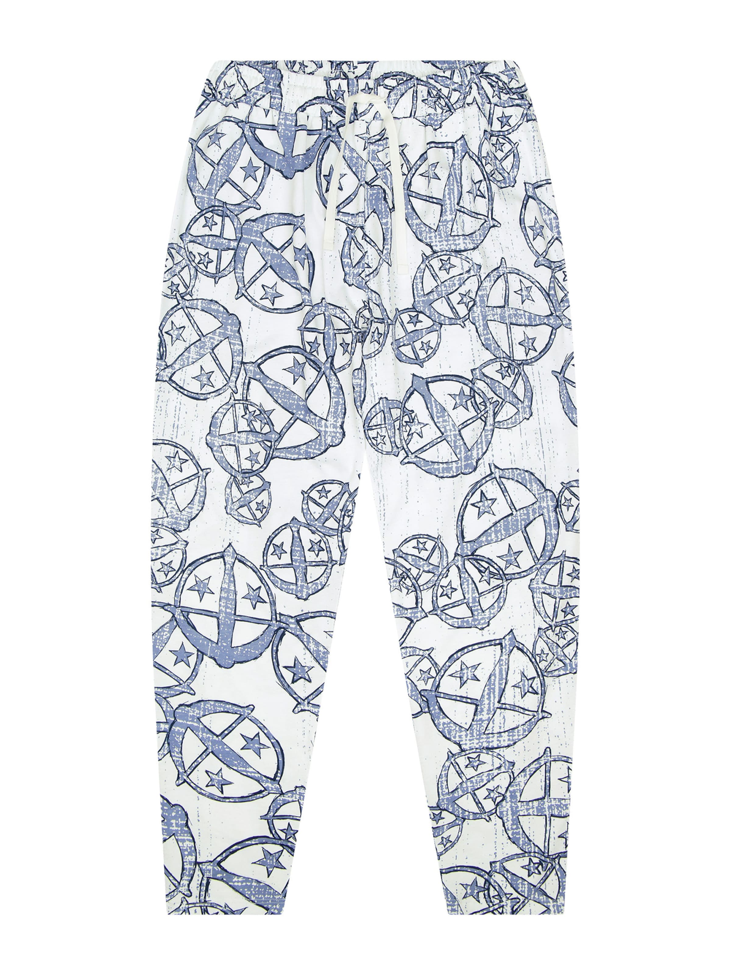 SCHIESSER Pyjamabroek ' SCHIESSER 150 YEARS ' in Blauw: voorkant