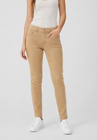 Slimfit Jeans di Elara in beige: frontale