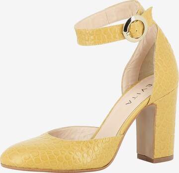 EVITA Slingback Pumps in Yellow: front