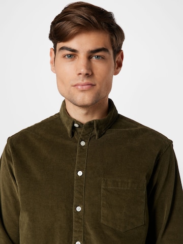 Kronstadt Regular fit Button Up Shirt 'Johan' in Green