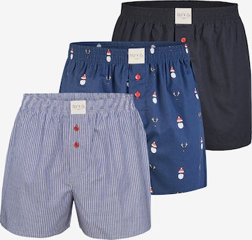 Phil & Co. Berlin - Calzoncillo boxer ' Santa ' en azul: frente