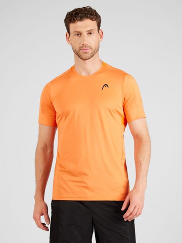 HEAD Performance Shirt 'PADEL' in Orange: front