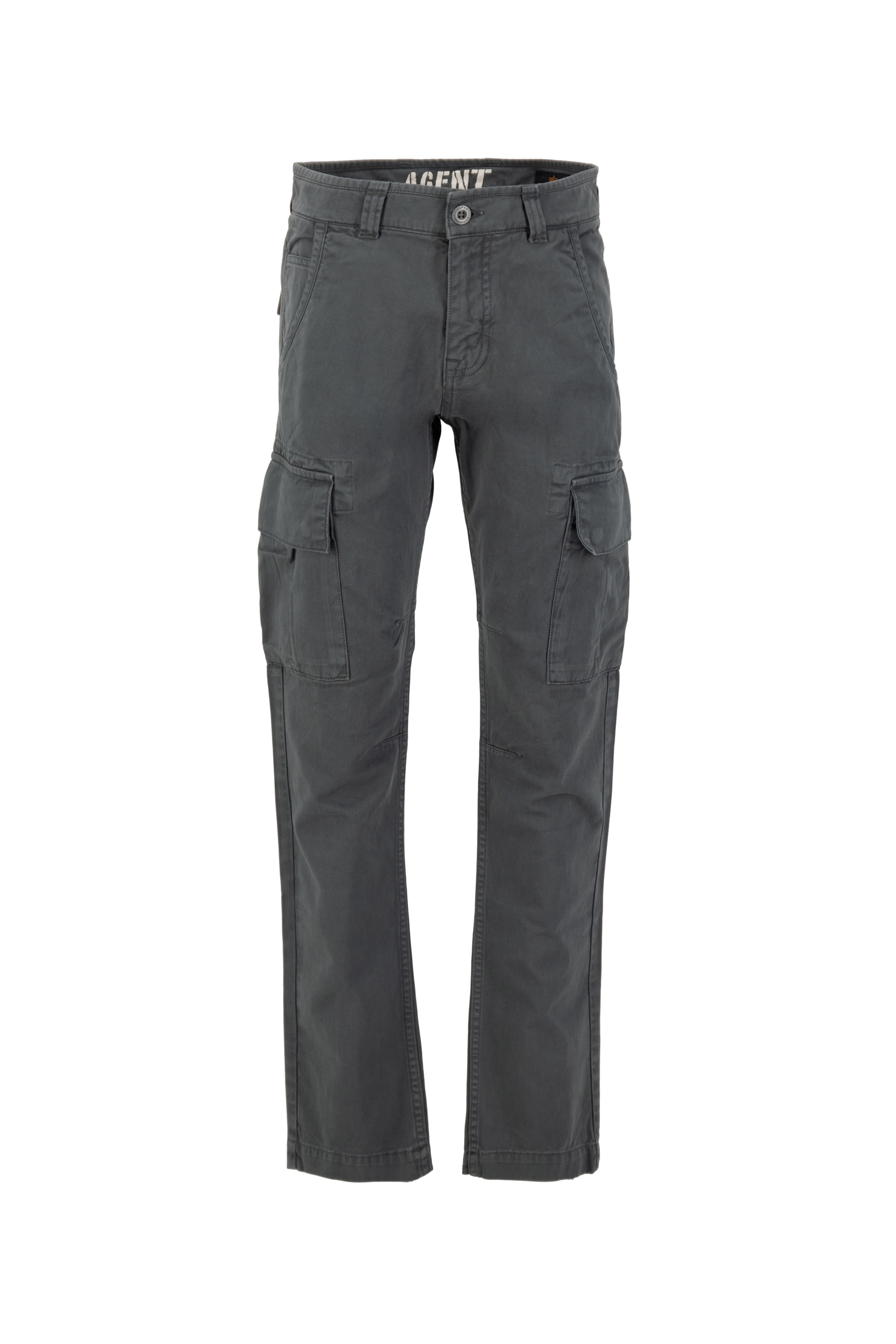 ALPHA INDUSTRIES tavaline Klapptaskutega püksid, värv hall: eest vaates