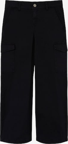 NAME IT - Pierna ancha Pantalón 'Rose' en negro: frente