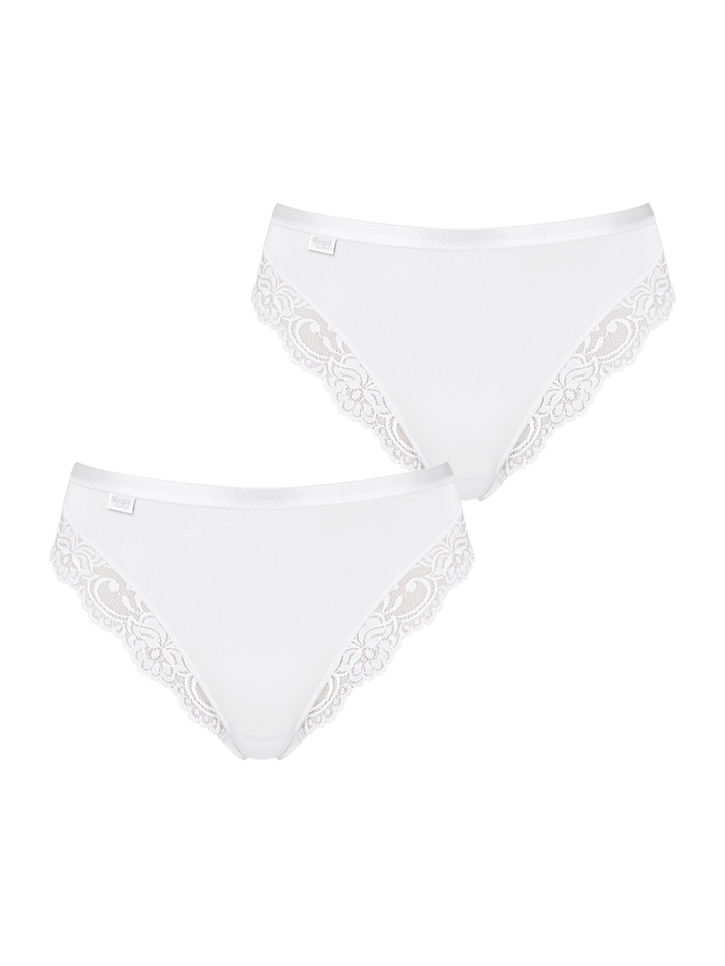 Slip ' Romance ' SLOGGI en blanc : devant