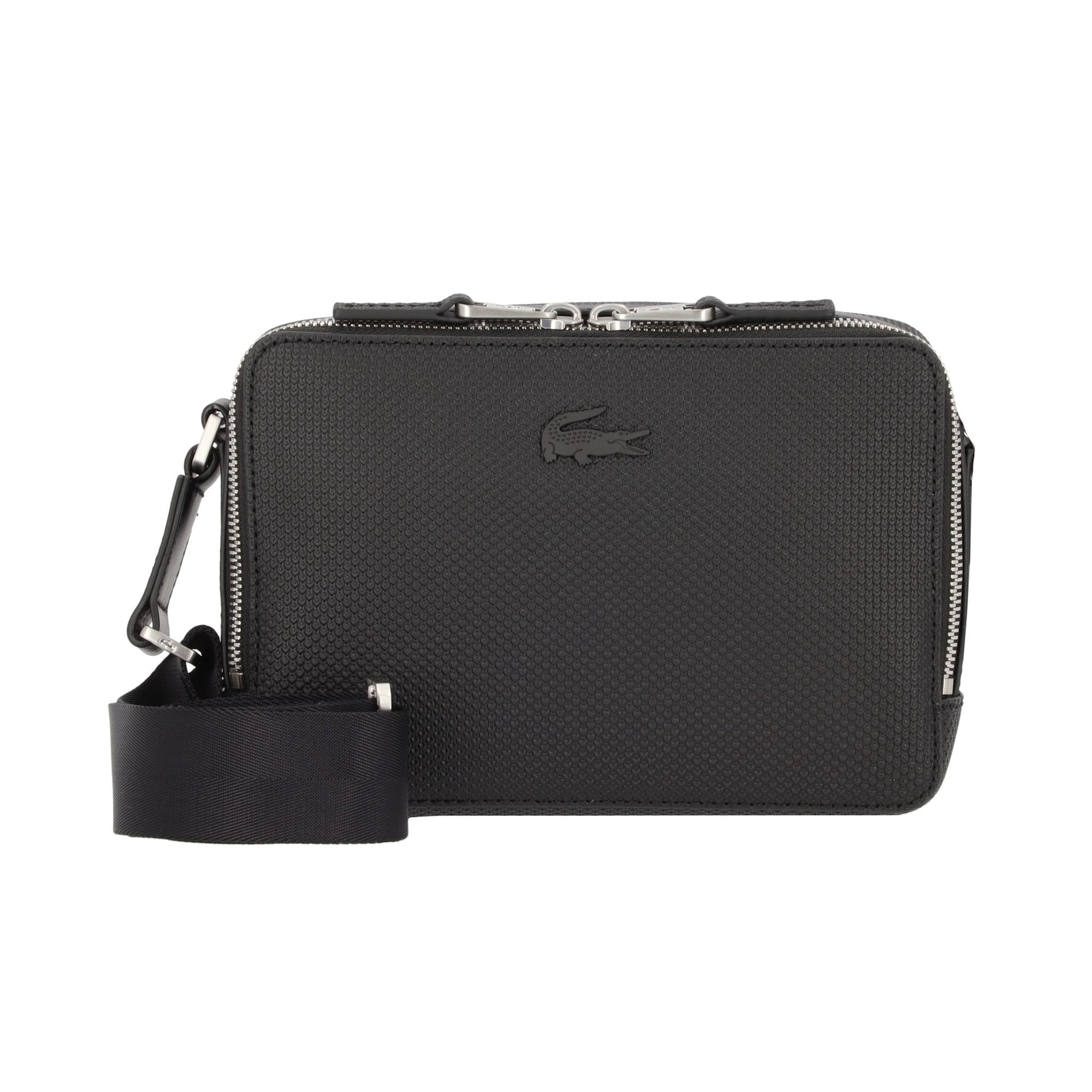 LACOSTE Crossbody Bag 'Chantaco' in Black: front