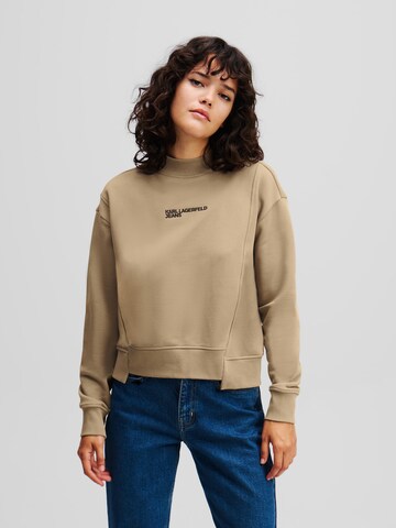 KARL LAGERFELD JEANS Sweatshirt in Braun: Vorderseite