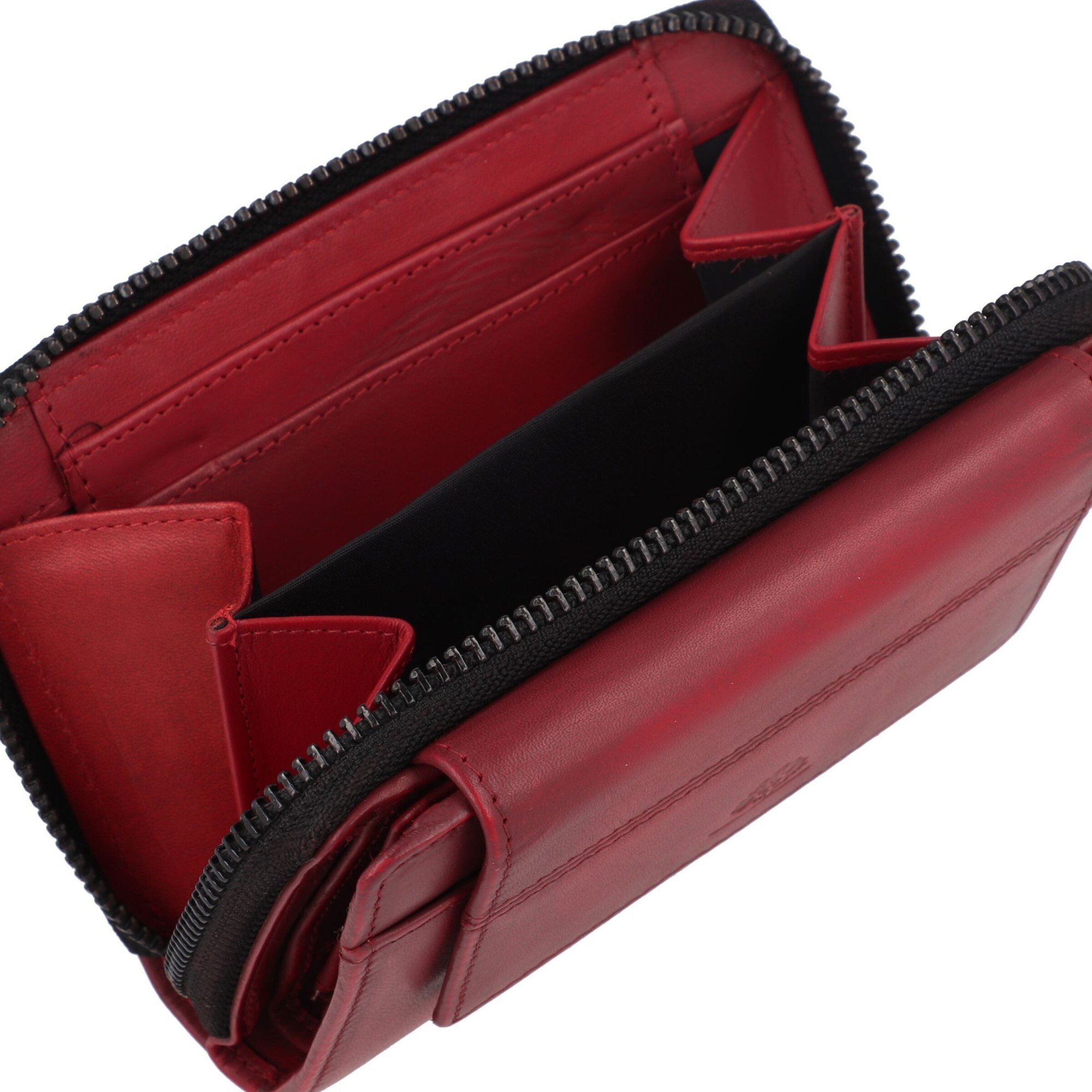 Portamonete 'Destressed' di GREENBURRY in rosso