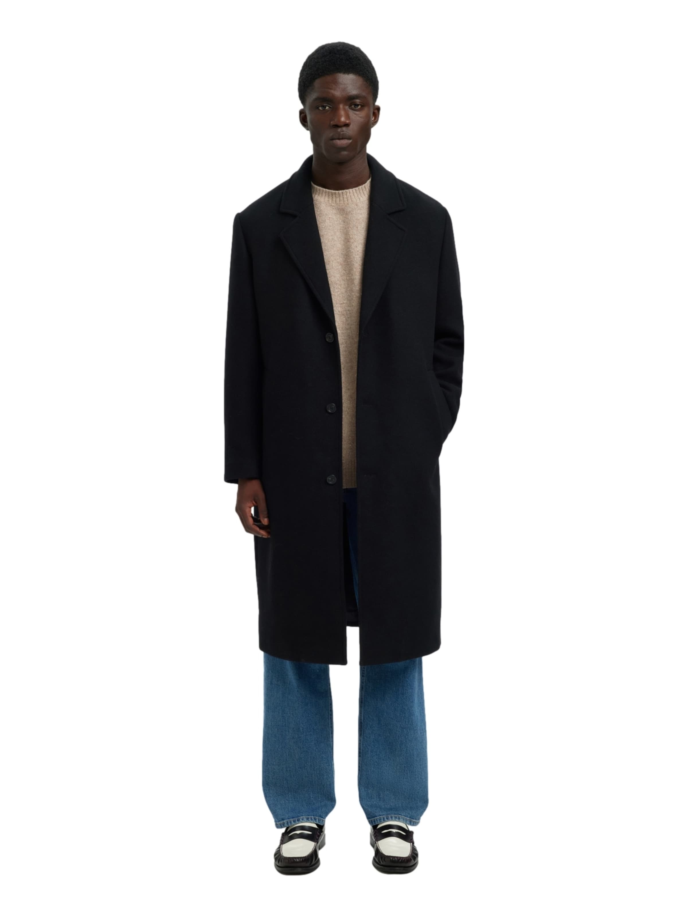 Pull-over 'Neli' SELECTED HOMME en beige