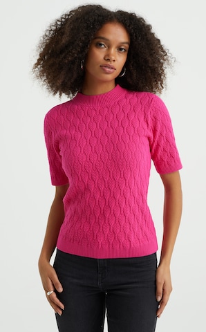 WE Fashion Sweater in Pink: front