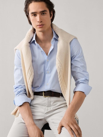 Hackett London Comfort Fit Hemd in Blau
